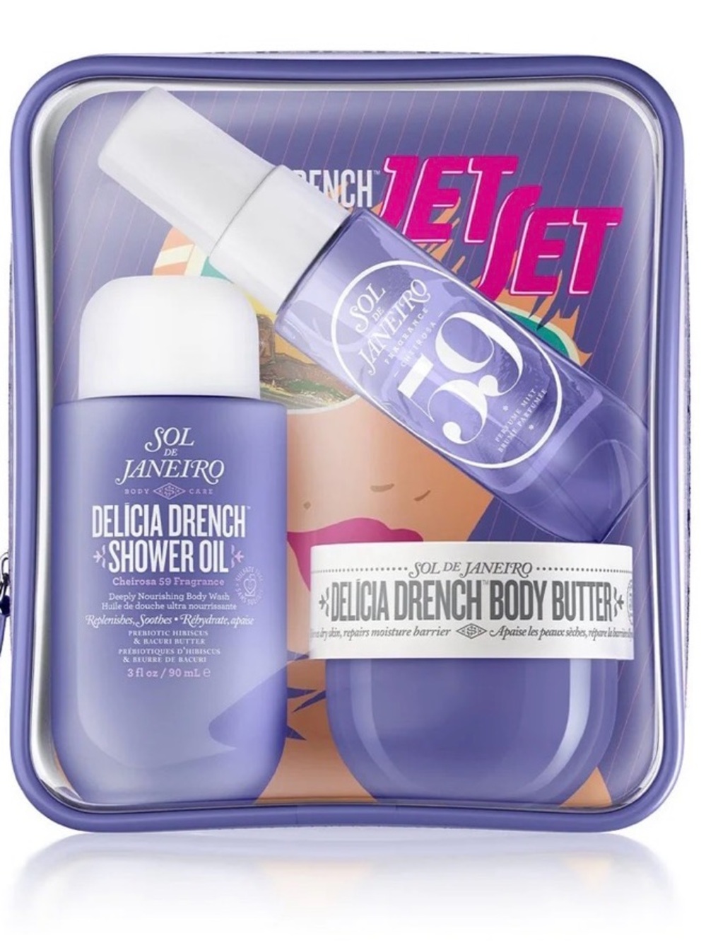 Sol de Janeiro Delicia Drench Bath & Body Set - Purple